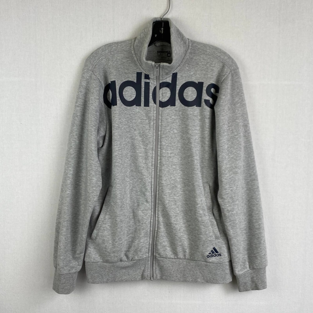 Adidas Essentials Gray Zip Jacket - image 1